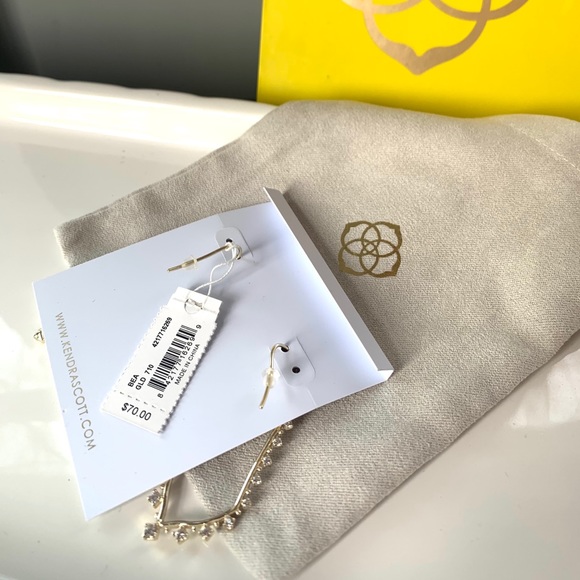 NWT Kendra Scott 14k gold plated drop earrings - Picture 5 of 8